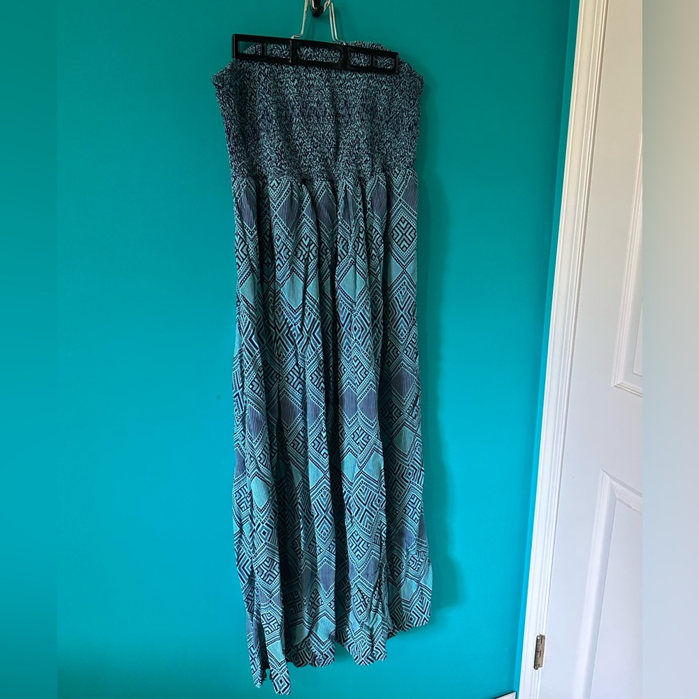 3X forever 21 plus size maxi strapless dress